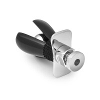 Reizvoller Analplug aus Aluminium abschließbar mit Vorhängeschloss