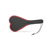 Bet&ouml;rendes BDSM Leder Paddel aus Leder, in Herzform
