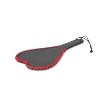 Bet&ouml;rendes BDSM Leder Paddel aus Leder, in Herzform