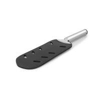 Verlockendes SM Paddel aus Leder, mit Edelstahlgriff