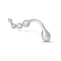 Lustschaffender Anal Dildo aus Edelstahl, mit 5 Kugeln