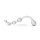 Prostate stimulator anal dildo with 5 balls