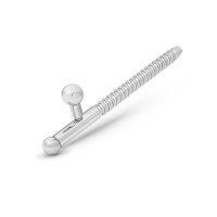 Dilator / Prinzenzepter mit Rillen, Prince Albert Piercing aus Edelstahl, in verschiedenen Größen