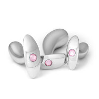 Standhafter Analplug aus Aluminium mit sanftem rosa...