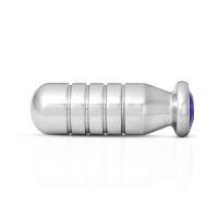 Eleganter Edelstahl-Analplug mit Schmuckstein aus Edelstahl in verschiedenen Varianten