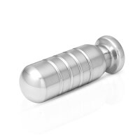 Eleganter Edelstahl-Analplug mit Schmuckstein aus Edelstahl in verschiedenen Varianten