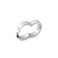 Doppelter Cockring aus Edelstahl, &Oslash; 29 und 34 mm