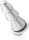 Massiver Edelstahl-Analplug mit abgerundeten Stufen aus medizinischen Edelstahl