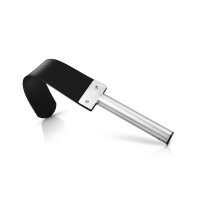 Erregende BDSM Klatsche aus Leder, mit Edelstahlgriff