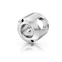 Cocklock cockring with hinged ball stretcher polished...