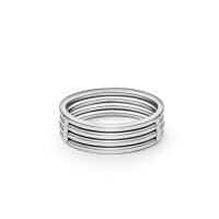 Exklusiver Edelstahl-Cockring, mit Rillen, &Oslash; 35...