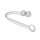 Aufregende Bondage Anal Hook aus Edelstahl mit 2 abschraubbaren Kugeln