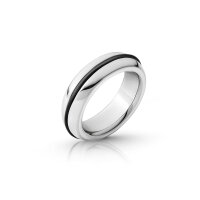 Besonderer Cockring mit Silikoneinsatz, aus Edelstahl,...
