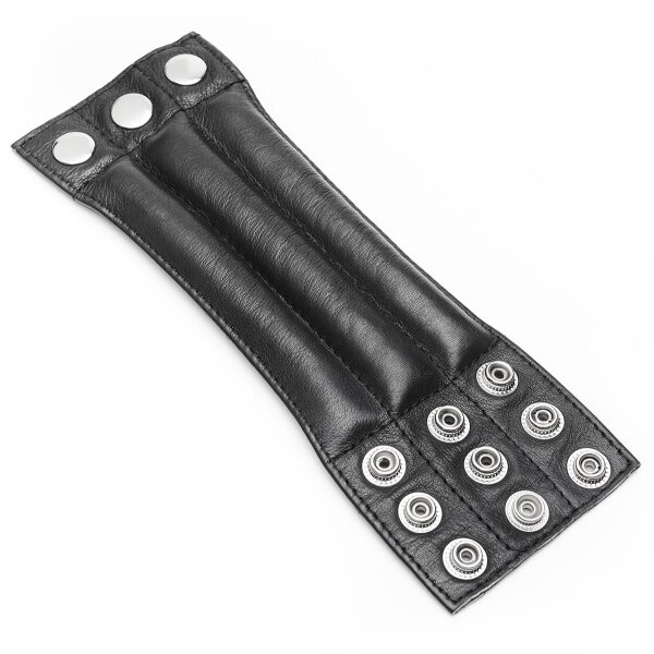 Exciting leather penis weight in black, 390g