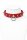 Leather choker necklace with o-ring and spike studs