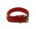 Leather choker necklace with o-ring and spike studs