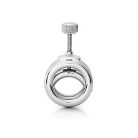 Ball stretcher, cock ring with testicle press, made of stainless steel, Ø 30 or 35 mm, 230 or 255 g
