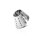 Ovaler CBT Ballstretcher mit 38 verstellbaren Spikes, aus Edelstahl, Ø 44 mm, 370 g