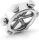 Solid stainless steel glans ring testicle ring with 6 spikes