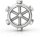 Solid stainless steel glans ring testicle ring with 6 spikes