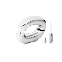 Oval ball stretcher cockring testicle weight with joint