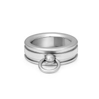 Massiver Ring der O Fingerring, Sklavenring, mit Design