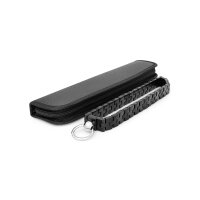 Verstellbares BDSM Halsband, mit O-Ring, schwarz
