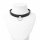 Adjustable BDSM collar, with O-ring, black