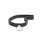 Verstellbares BDSM Halsband, mit O-Ring, schwarz