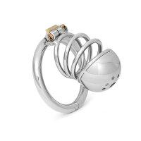 Penisk&auml;fig mit Ringen aus Edelstahl, L&auml;nge: 65...