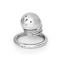 Peniskäfig mit Ringen aus Edelstahl, Länge: 65 mm, in verschiedenen Größen