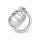 Peniskäfig mit Ringen aus Edelstahl, Länge: 65 mm, in verschiedenen Größen