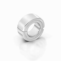 Solid ball stretcher testicle weight with folding hinge