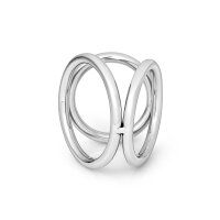 Besonderer Triple Cockring, aus Edelstahl, S - L