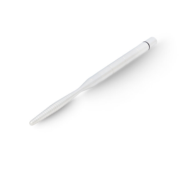Urethral vibrator made of stainless steel, with grooves, 250 mm
