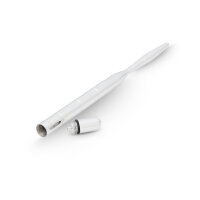 Urethral vibrator made of stainless steel, with grooves, 250 mm