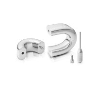 Ovales Hodengewicht / Hodenring in schlichtem Design, aus medizinischen Edelstahl
