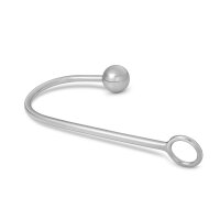 Erregender Anal Hook aus Edelstahl, mit Kugel und &Ouml;se