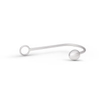 Erregender Anal Hook aus Edelstahl, mit Kegel und &Ouml;se