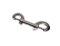 2 x chrome-plated steel snap hooks