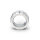 Solid stainless steel cock ring with decorations