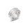 Solid stainless steel cock ring with decorations
