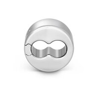 Double testicle weight stainless steel ball stretcher