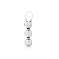 Stainless steel penis stretcher, with 1 to 3 balls