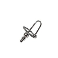 Eichelring mit Dilator / Penis Plug aus Edelstahl Muster