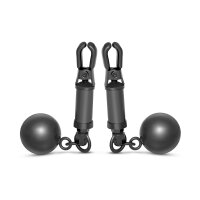 Black Bomber nipple clamp set with weights