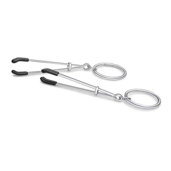 Adjustable metal nipple clamp set