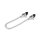 Sensual metal nipple clamps with chain