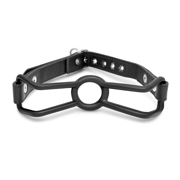 Mundsperrer Spider Mundknebel Mouth Gag mit O-Ring Leder Knebel