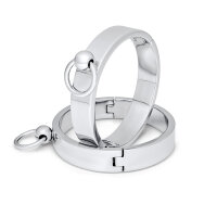 Premium Fussfesseln aus Edelstahl mit Kette